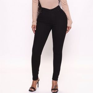 Black High Waisted Fashion Nova Skinny Jeans